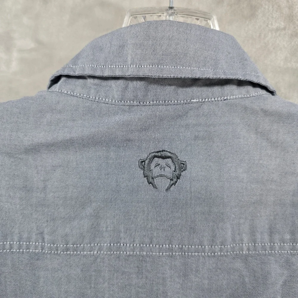 Howler Bros Button Up Shirt Mens Medium Blue Short Sleeve Pocket‎